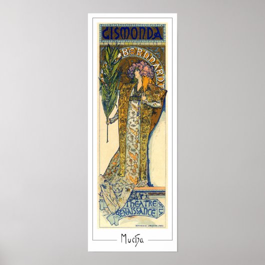 Alphonse Mucha Zedign Art Poster #198 (Voorkant)