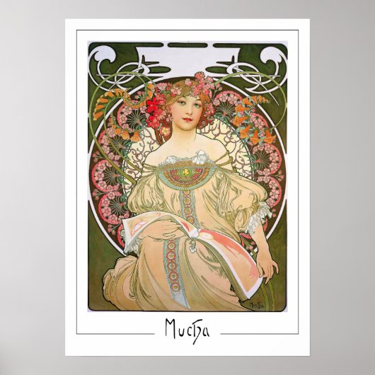 Alphonse Mucha Zedign Art Poster #214 (Voorkant)