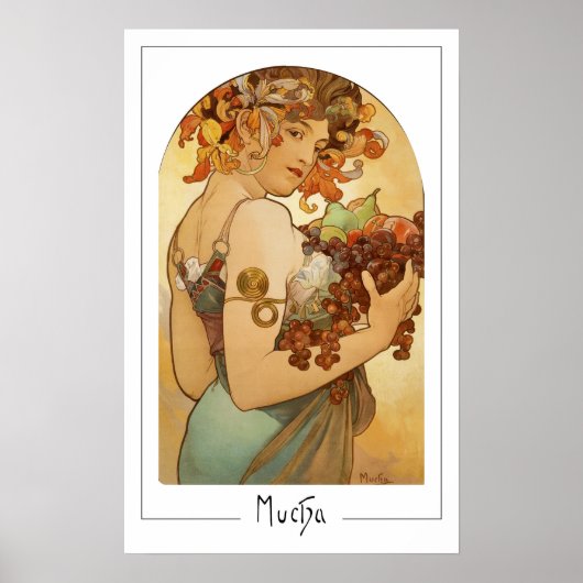 Alphonse Mucha Zedign Art Poster #220 (Voorkant)