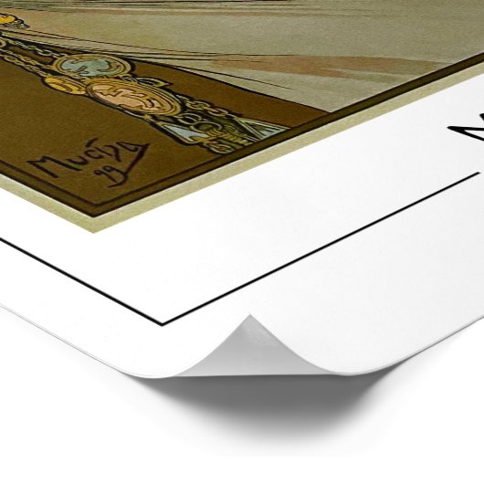 Alphonse Mucha Zedign Art Poster #260 (Hoek)