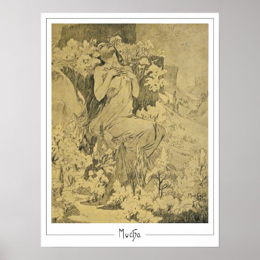 Alphonse Mucha Zedign Art Poster #285 (Voorkant)