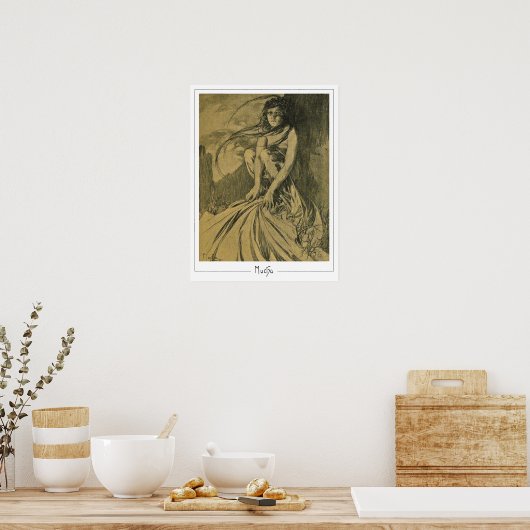 Alphonse Mucha Zedign Art Poster #354 (Keuken)