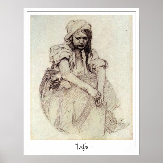 Alphonse Mucha Zedign Art Poster #384 (Voorkant)