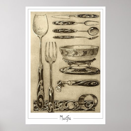 Alphonse Mucha Zedign Art Poster #55 (Voorkant)