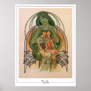 Alphonse Mucha Zedign Kunst Poster #232