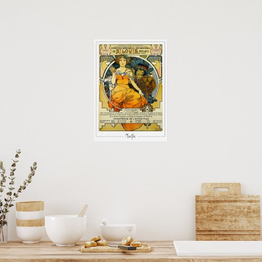 Alphonse Mucha Zedign Kunst Poster #248 (Keuken)