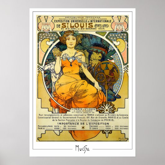 Alphonse Mucha Zedign Kunst Poster #248 (Voorkant)
