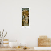 Alphonse Mucha Zedign Kunst Poster #260 (Keuken)