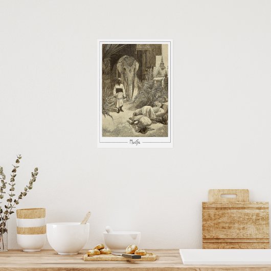 Alphonse Mucha Zedign Kunst Poster #75 (Keuken)