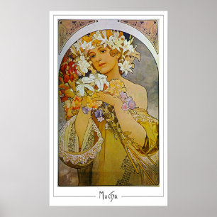 Alphonse Mucha Zedign Kunstposter #142 Poster