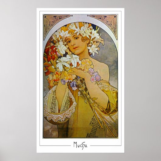 Alphonse Mucha Zedign Kunstposter #142 Poster (Voorkant)