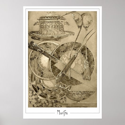 Alphonse Mucha Zedign Kunstposter #210 Poster (Voorkant)