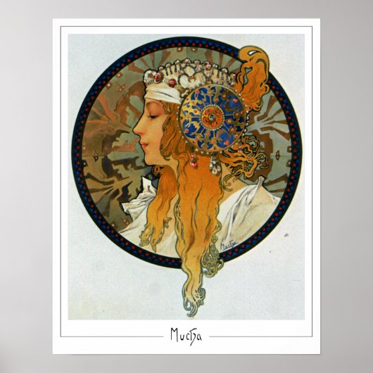 Alphonse Mucha Zedign Kunstposter #281 Poster (Voorkant)