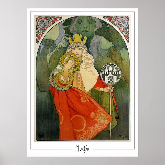 Alphonse Mucha Zedign Kunstposter #312 Poster (Voorkant)