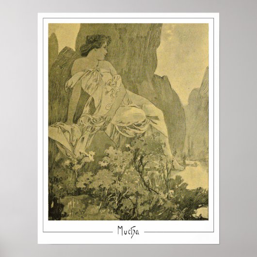 Alphonse Mucha Zedign Kunstposter #335 Poster (Voorkant)