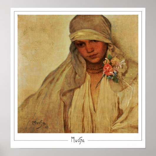 Alphonse Mucha Zedign Kunstposter #343 Poster (Voorkant)