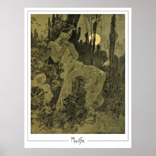 Alphonse Mucha Zedign Kunstposter #352 Poster (Voorkant)