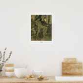 Alphonse Mucha Zedign Kunstposter #352 Poster (Keuken)