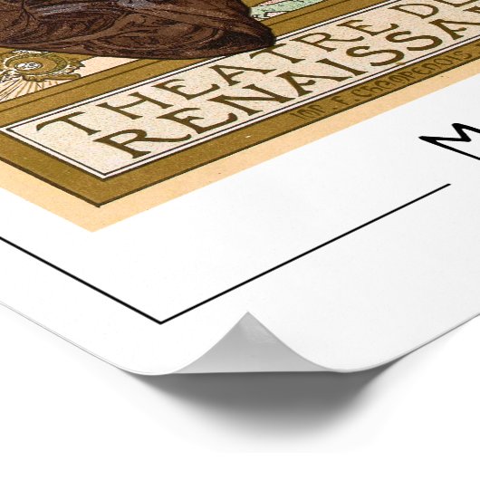 Alphonse Mucha Zedign Kunstposter #371 Poster (Hoek)