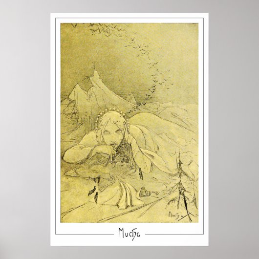 Alphonse Mucha Zedign Kunstposter #372 Poster (Voorkant)