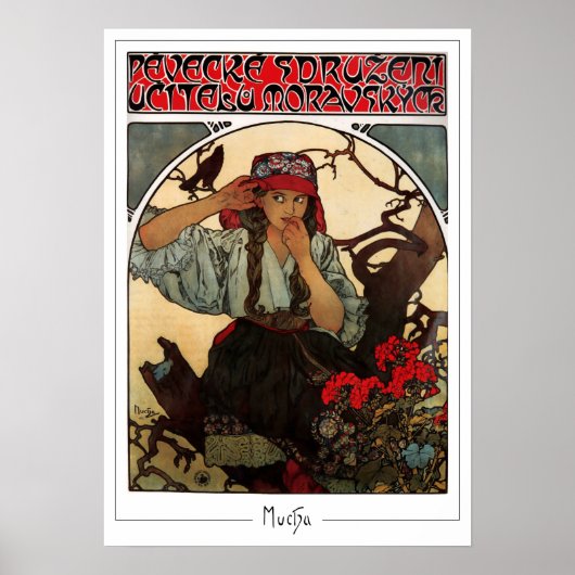 Alphonse Mucha Zedign Kunstposter #374 Poster (Voorkant)