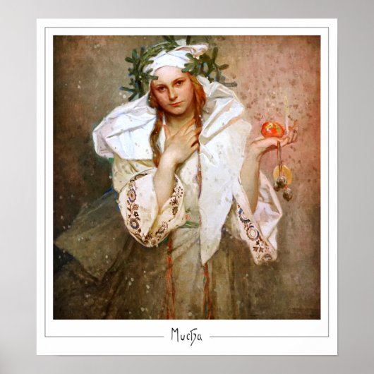 Alphonse Mucha Zedign Kunstposter #381 Poster (Voorkant)
