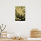 Alphonse Mucha Zedign Kunstposter #404 Poster (Keuken)