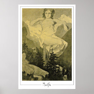 Alphonse Mucha Zedign Kunstposter #404 Poster