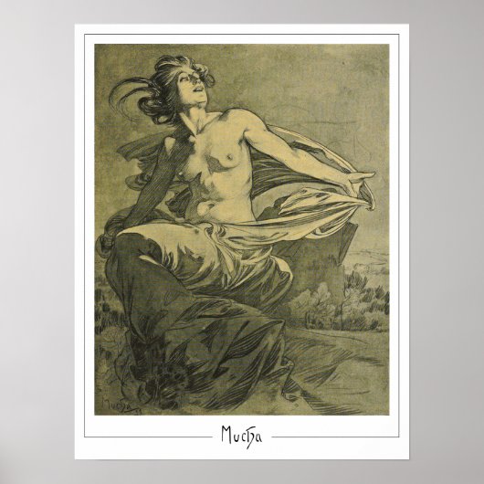 Alphonse Mucha Zedign Kunstposter #409 Poster (Voorkant)