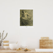 Alphonse Mucha Zedign Kunstposter #409 Poster (Keuken)