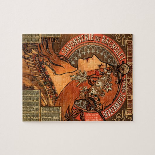 Alphonse Mucha Zeepfabriek 1897 Legpuzzel (Horizontaal)