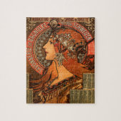 Alphonse Mucha Zeepfabriek 1897 Legpuzzel (Verticaal)