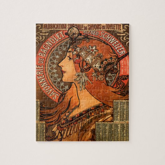 Alphonse Mucha Zeepfabriek 1897 Legpuzzel (Verticaal)