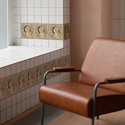 Alphonse Mucha ZODIAC 1896 Art Tegeltje