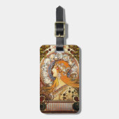 Alphonse Mucha Zodiac Bagagelabel (Voorkant verticaal)