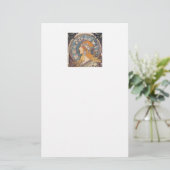 Alphonse Mucha , “Zodiac” Briefpapier (Staand voorkant)