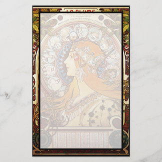 Alphonse Mucha Zodiac Briefpapier