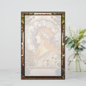 Alphonse Mucha Zodiac Briefpapier (Staand voorkant)