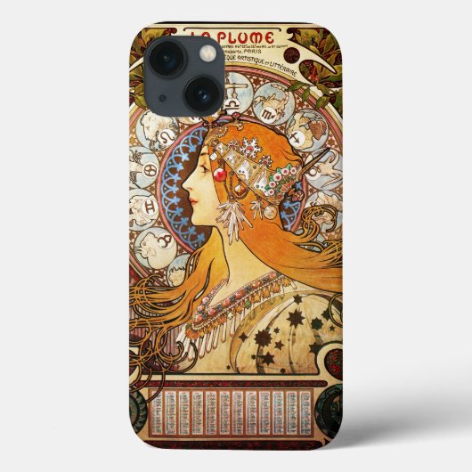 Alphonse Mucha Zodiac Case-Mate iPhone Case (Achterkant)