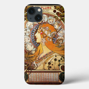 Alphonse Mucha Zodiac iPhone 13 Hoesje