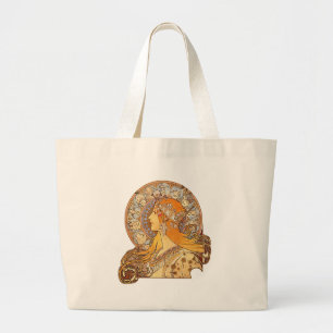 Alphonse Mucha - Zodiac Grote Tote Bag