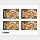 Alphonse Mucha Zodiac Rechthoekige Sticker (Vel)