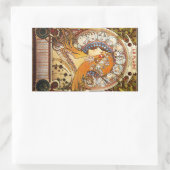 Alphonse Mucha Zodiac Rechthoekige Sticker (Tas)