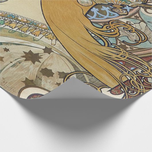 Alphonse Mucha Zodiac Restored Cadeaupapier (Hoek)