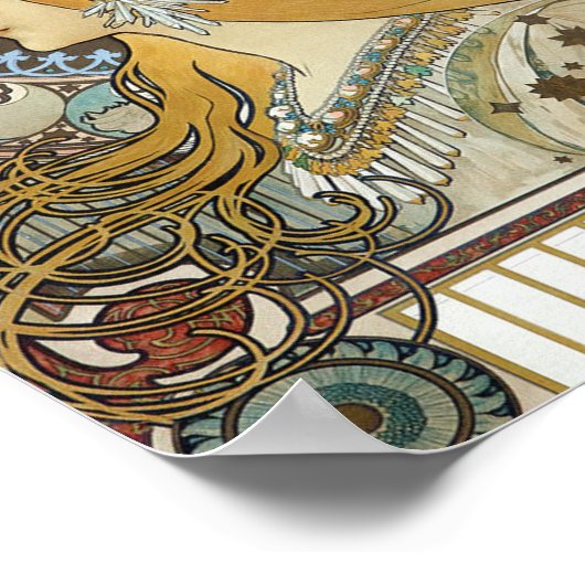 Alphonse Mucha Zodiac Restored Poster (Hoek)