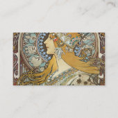 Alphonse Mucha Zodiac Restored Visitekaartje (Voorkant)
