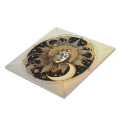 Alphonse Mucha Zodiac Wall Decor Art Nouveau Ceram Tegeltje (Zijkant)