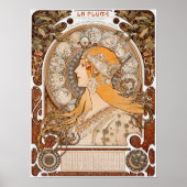 Alphonse Mucha | Zodiaque | La Plume-ca.1896-1897 Poster (Voorkant)