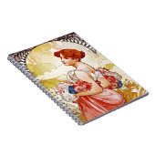Alphonse Mucha Zomer Notitieboek (Rechterzijde)