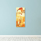 Alphonse Mucha Zomerdoek Poster Canvas Afdruk (Insitu (Houten vloer))